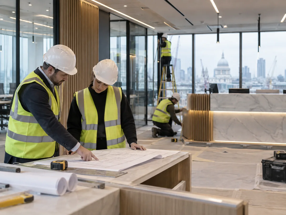 Commercial refurbishment planning and project coordination