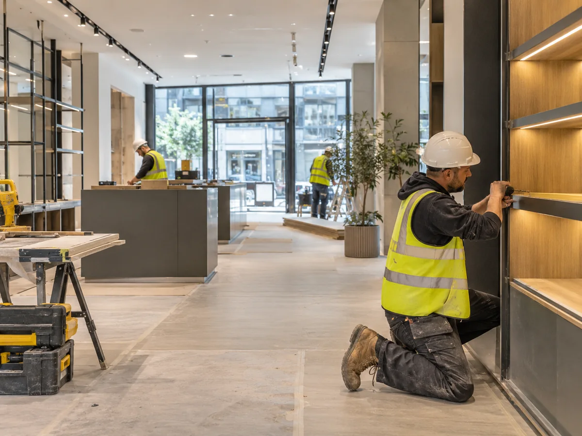 Commercial interior fit-out and joinery installation