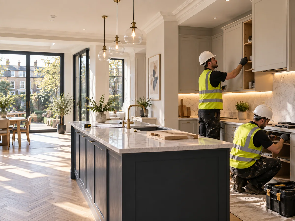 Kitchen installation and renovation work for homeowners